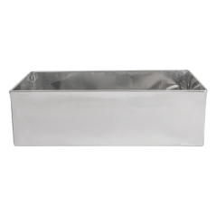 BOÎTE POUR BUFFET 'ARTINOX' 26,3x13x8 CM ARGENTE INOX (1 UNITÉ)