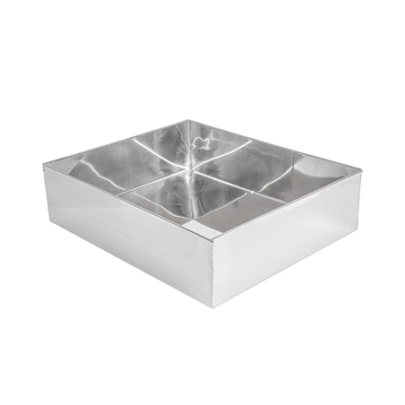 Image BOÎTE POUR BUFFET 'ARTINOX'  30x25,3x8 CM ARGENTE INOX (1 UNITÉ) #1