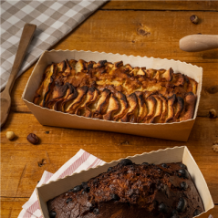 Image MOULES CUISSON PÂTISSERIE  230 G/M2 20,2x6,8x6,2 CM NATUREL KRAFT (300 UNITÉ) #4