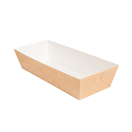 Image MOULES CUISSON PÂTISSERIE  230 G/M2 22,8x8,5x5,5 CM NATUREL KRAFT (350 UNITÉ) #1