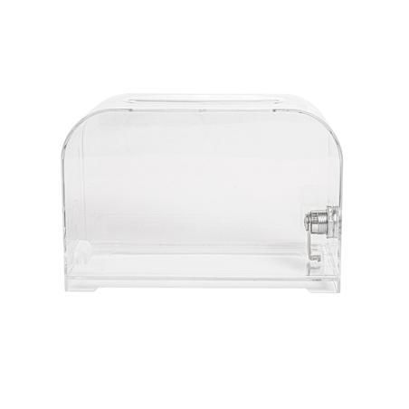 BOÎTE À CLÉS À SERRURE  18x8x12 CM TRANSPARENT PS (1 UNITÉ)