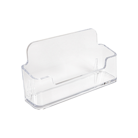 Image PORTE-CARTES DE VISITE À POSER  9,5x2,3x4,8 CM TRANSPARENT PS (2 UNITÉ) #1