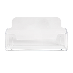 PORTE-CARTES DE VISITE À POSER  9,5x2,3x4,8 CM TRANSPARENT PS (2 UNITÉ)