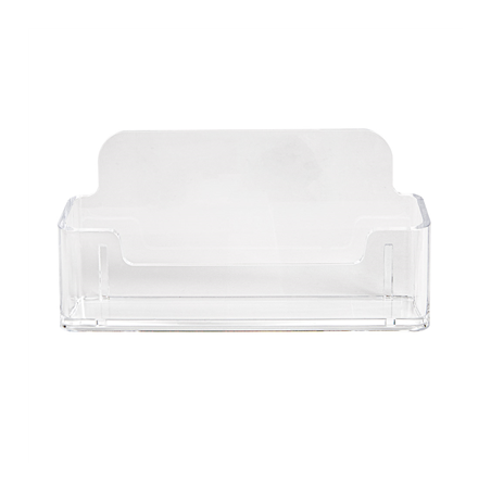 PORTE-CARTES DE VISITE À POSER  9,5x2,3x4,8 CM TRANSPARENT PS (2 UNITÉ)