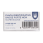 Image BADGE PORTE NOM  5x2,5 CM TRANSPARENT ACRYLIQUE (1 UNITÉ) #2