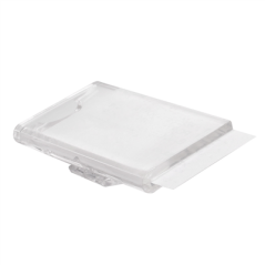 Image BADGE PORTE NOM  5x2,5 CM TRANSPARENT ACRYLIQUE (1 UNITÉ) #5