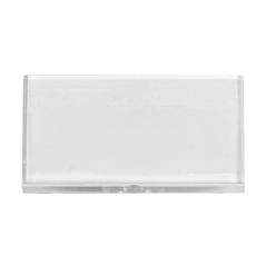 Image BADGE PORTE NOM  5x2,5 CM TRANSPARENT ACRYLIQUE (1 UNITÉ) #6