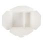 Image BOÎTES AMÉRICAINES 2 COMPART. 'THEPACK' 900+450ML 230 + 12PP G/M2 15,2x12,1x6,5CM BLANC CARTON ONDULÉ NANO-MICRO (300 UNIT