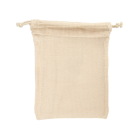 Image SACS FILET RÉUTILISABLES  17x23 CM BEIGE COTON (25 UNITÉ) #1