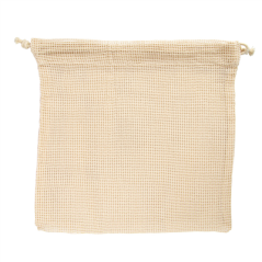 Image SACS FILET RÉUTILISABLES 26x26 CM BEIGE COTON (25 UNITÉ) #1