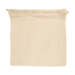 Image SACS FILET RÉUTILISABLES 33x33 CM BEIGE COTON (25 UNITÉ) #1