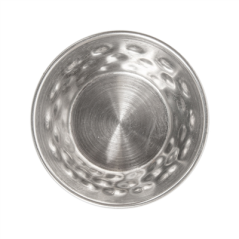 Image RAMEQUINS MARTELÉ 'ARTINOX' 60 ML Ø 6,2x3,3 CM ARGENTE INOX (12 UNITÉ) #3