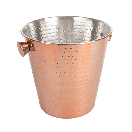Image SEAU À CHAMPAGNE MARTELÉ 'ARTINOX'  Ø 22,2x20 CM CUIVRE INOX (1 UNITÉ) #1