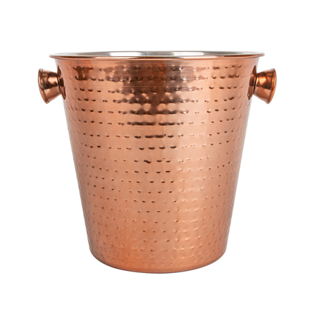 SEAU À CHAMPAGNE MARTELÉ 'ARTINOX'  Ø 22,2x20 CM CUIVRE INOX (1 UNITÉ)