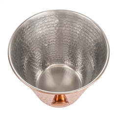 Image SEAU À CHAMPAGNE MARTELÉ 'ARTINOX'  Ø 22,2x20 CM CUIVRE INOX (1 UNITÉ) #3