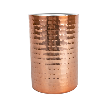 SEAU À VIN MARTELÉ  Ø 10,8x17,8 CM CUIVRE INOX (1 UNITÉ)