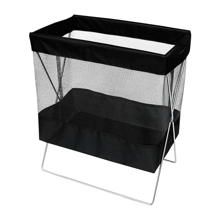 Image CORBEILLE STOCKAGE  41x27x51/39 CM NOIR POLYESTER (1 UNITÉ) #1