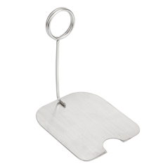 Image SUPPORTS POUR ÉTIQUETTES DE BUFFET  8,6x7,2x10 CM ARGENTE INOX (1 UNITÉ) #1