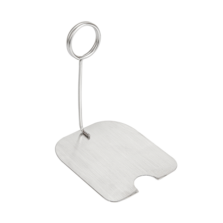 Image SUPPORTS POUR ÉTIQUETTES DE BUFFET  8,6x7,2x10 CM ARGENTE INOX (1 UNITÉ) #1