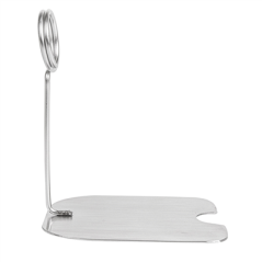 SUPPORTS POUR ÉTIQUETTES DE BUFFET  8,6x7,2x10 CM ARGENTE INOX (1 UNITÉ)