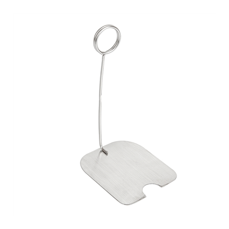 Image SUPPORTS POUR ÉTIQUETTES DE BUFFET  8,5x7x20 CM ARGENTE INOX (1 UNITÉ) #1