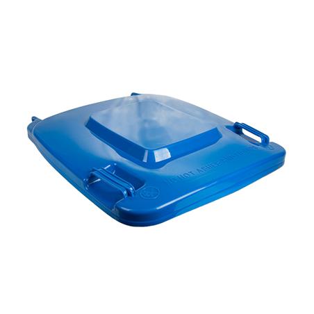 Image COUVERCLE POUR CONTENEUR 240L  71x56x7,4 CM BLEU HDPE (1 UNITÉ) #1