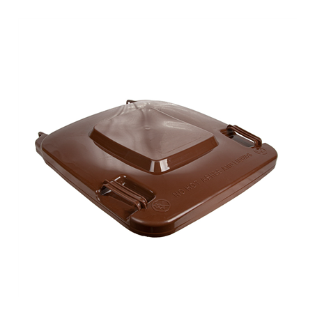 Image COUVERCLE POUR CONTENEUR 240L  71x56x7,4 CM MARRON HDPE (1 UNITÉ) #1