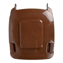 Image COUVERCLE POUR CONTENEUR 240L  71x56x7,4 CM MARRON HDPE (1 UNITÉ) #3