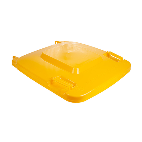 Image COUVERCLE POUR CONTENEUR 240L  71x56x7,4 CM JAUNE HDPE (1 UNITÉ) #1