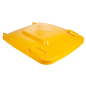 Image COUVERCLE POUR CONTENEUR 240L  71x56x7,4 CM JAUNE HDPE (1 UNITÉ) #1