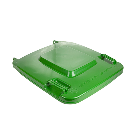 Image COUVERCLE POUR CONTENEUR 240L  71x56x7,4 CM VERT HDPE (1 UNITÉ) #1