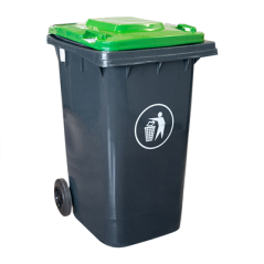 Image COUVERCLE POUR CONTENEUR 240L  71x56x7,4 CM VERT HDPE (1 UNITÉ) #4