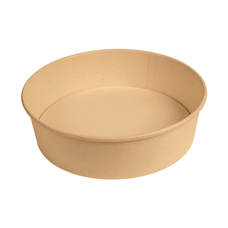 Image POTS SALADIERS 950 ML 300 + 18 PE G/M2 Ø 18,7/16,5x5,4 CM NATUREL KRAFT (300 UNITÉ) #1