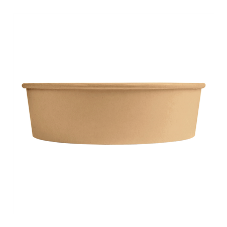 POTS SALADIERS 950 ML 300 + 18 PE G/M2 Ø 18,7/16,5x5,4 CM NATUREL KRAFT (300 UNITÉ)