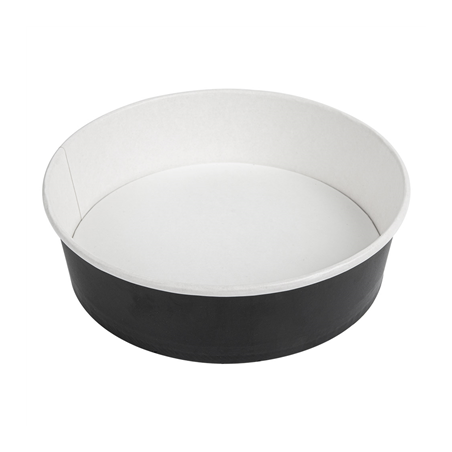 Image POTS SALADIERS 950 ML 255 + 18 PE G/M2 Ø 18,7/16,5x5,4 CM NOIR CARTON (300 UNITÉ) #1