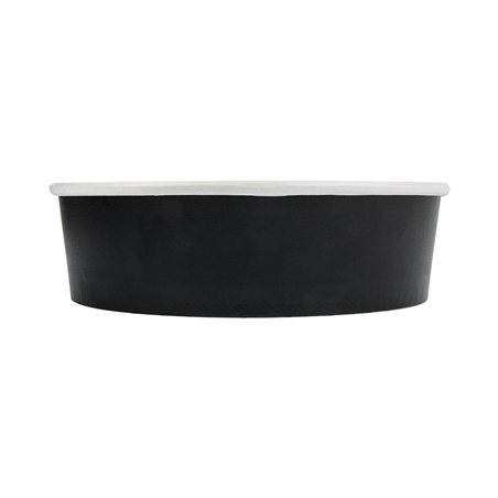POTS SALADIERS 950 ML 255 + 18 PE G/M2 Ø 18,7/16,5x5,4 CM NOIR CARTON (300 UNITÉ)