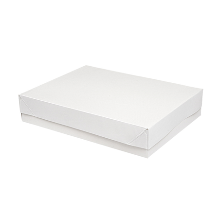Image PLATEAUX + COUVERCLE 'THEPACK' 230 G/M2 23x17x4,5 CM BLANC CARTON ONDULÉ NANO-MICRO (200 UNITÉ) #1