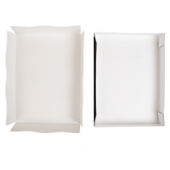 Image PLATEAUX + COUVERCLE 'THEPACK' 230 G/M2 23x17x4,5 CM NOIR CARTON ONDULÉ NANO-MICRO (200 UNITÉ) #5