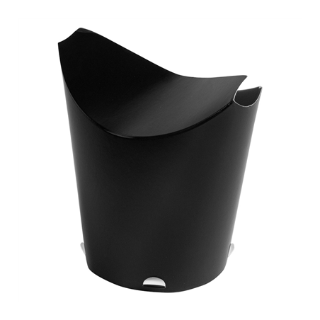 Image GOBELETS À FRITES AVEC FERMETURE 26 OZ - 780 ML 305 + 18PE G/M2 11x15,7 CM NOIR CARTON (1000 UNITÉ) #1