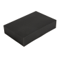 Image BOÎTES CATERING, PLATE 'THEPACK' 250 G/M2 19x28x6 CM NOIR CARTON ONDULÉ NANO-MICRO (100 UNITÉ) #1