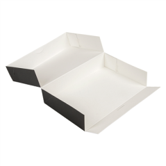 Image BOÎTES CATERING, PLATE 'THEPACK' 250 G/M2 19x28x6 CM NOIR CARTON ONDULÉ NANO-MICRO (100 UNITÉ) #5
