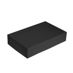 Image BOÎTES CATERING, PLATE 'THEPACK' 250 G/M2 25x34x6 CM NOIR CARTON ONDULÉ NANO-MICRO (100 UNITÉ) #1