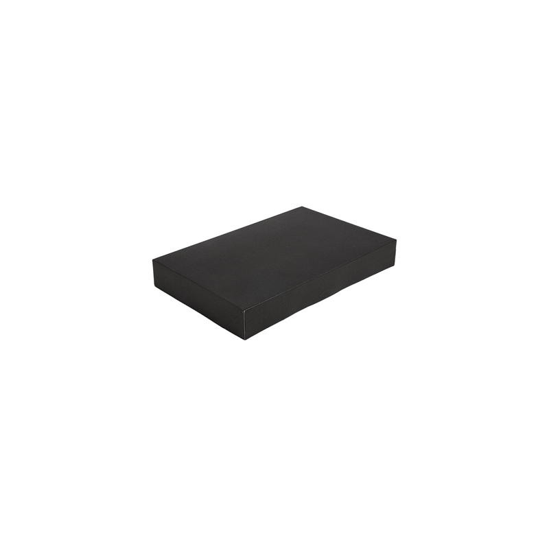 BOÎTES CATERING, PLATE 'THEPACK' 310 G/M2 28x42x6 CM NOIR CARTON ONDULÉ NANO-MICRO (100 UNITÉ) BOÎTES CATERING, PLATE 'THEPACK' 310 G/M2 28x42x6 CM NOIR CARTON ONDULÉ NANO-MICRO (100 UNITÉ)