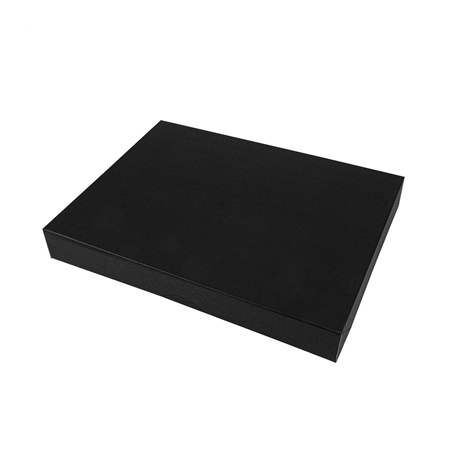 Image BOÎTES CATERING, PLATE 'THEPACK' 310 G/M2 32x42x6 CM NOIR CARTON ONDULÉ NANO-MICRO (100 UNITÉ) #1