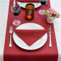 Image SERVIETTES P. 1/4 'JAZZ' 55 G/M2 40x40 CM BORDEAUX AIRLAID (700 UNITÉ) #2