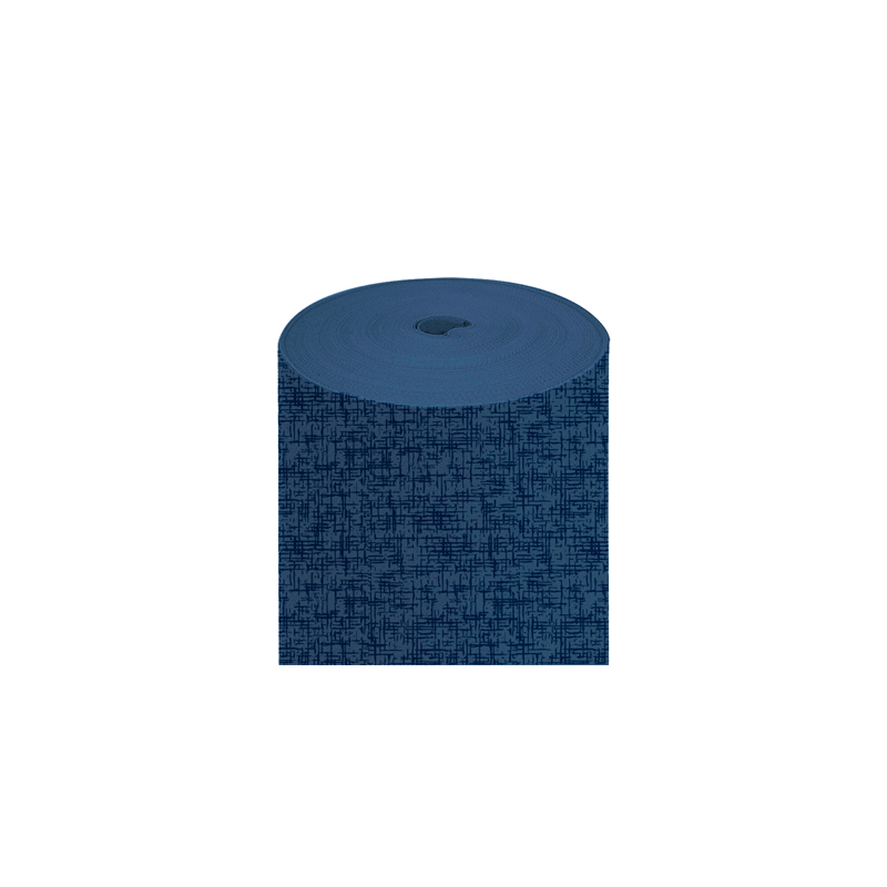 NAPPE EN ROULEAU 'JAZZ' 55 G/M2 1,20x50 M BLEU MARINE AIRLAID (1 UNITÉ)