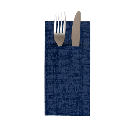 Image SERVIETTES KANGOUROU 'JAZZ' 55 G/M2 40x40 CM BLEU MARINE AIRLAID (700 UNITÉ) #1