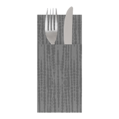 Image SERVIETTES "CANGURITO" 'SAFARI' 55 G/M2 33x40 CM GRIS AIRLAID (700 UNITÉ) #1