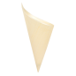 Image CORNETS EN FEUILLE DE PEUPLIER  22 CM NATUREL BOIS (500 UNITÉ) #3