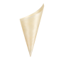 Image CORNETS EN FEUILLE DE PEUPLIER  24 CM NATUREL BOIS (500 UNITÉ) #3